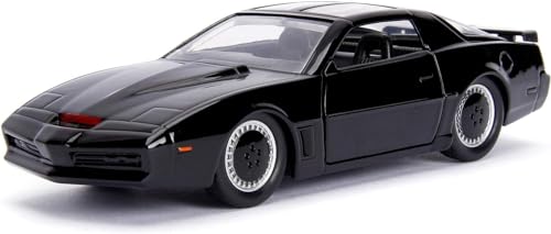 Jada Toys 253252000 Knight Rider K.I.T.T. - 1982 Pontiac Trans AM Modellauto, 1:32, Detail-Innenraum, Türen zum Öffnen, schwarz von Jada