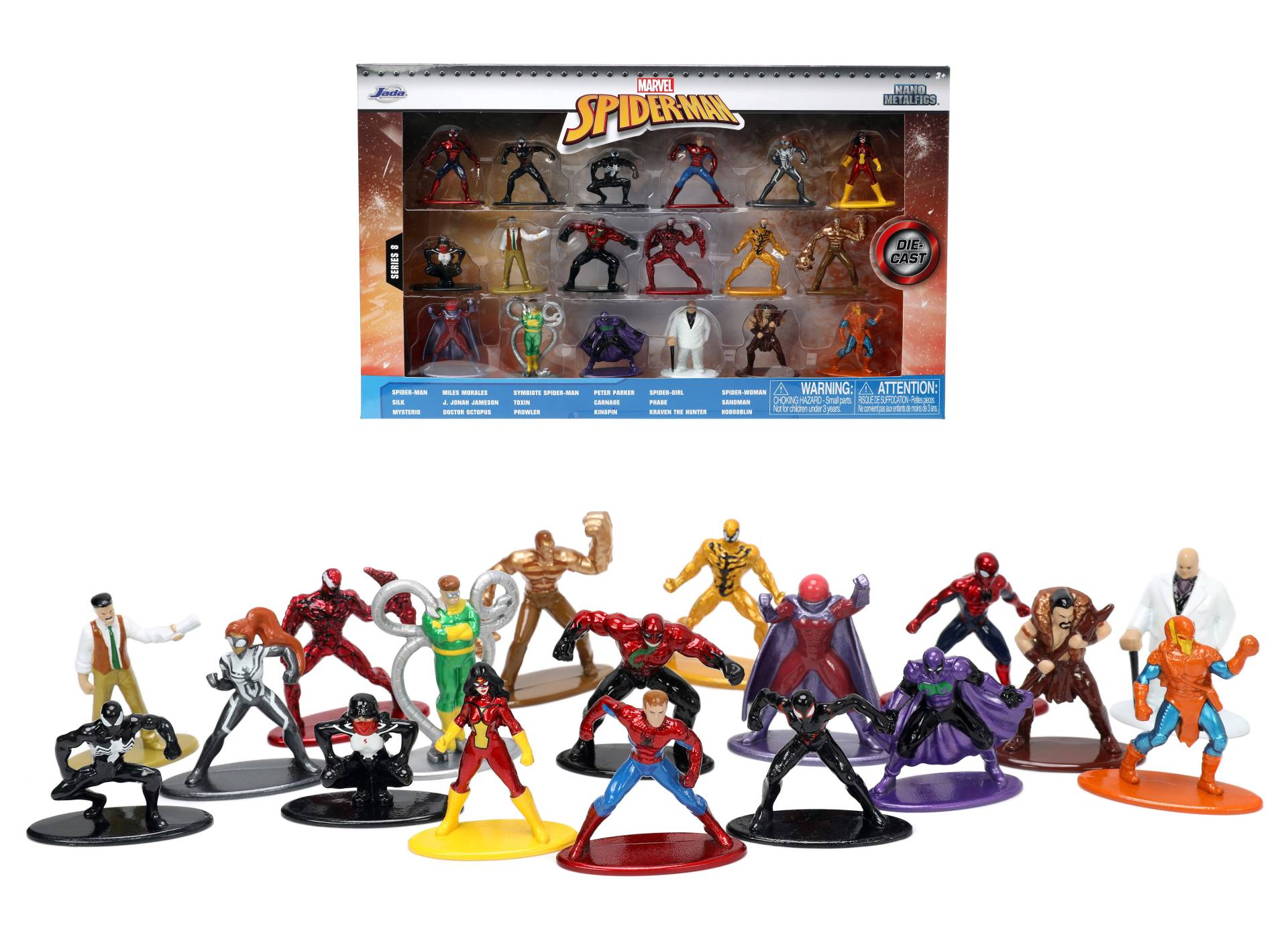 Jada Marvel Spider-Man Multipack Nanofiguren Wave 8 Jada Marvel Spider-Man Multipack Nanofiguren Wave 8 von Jada