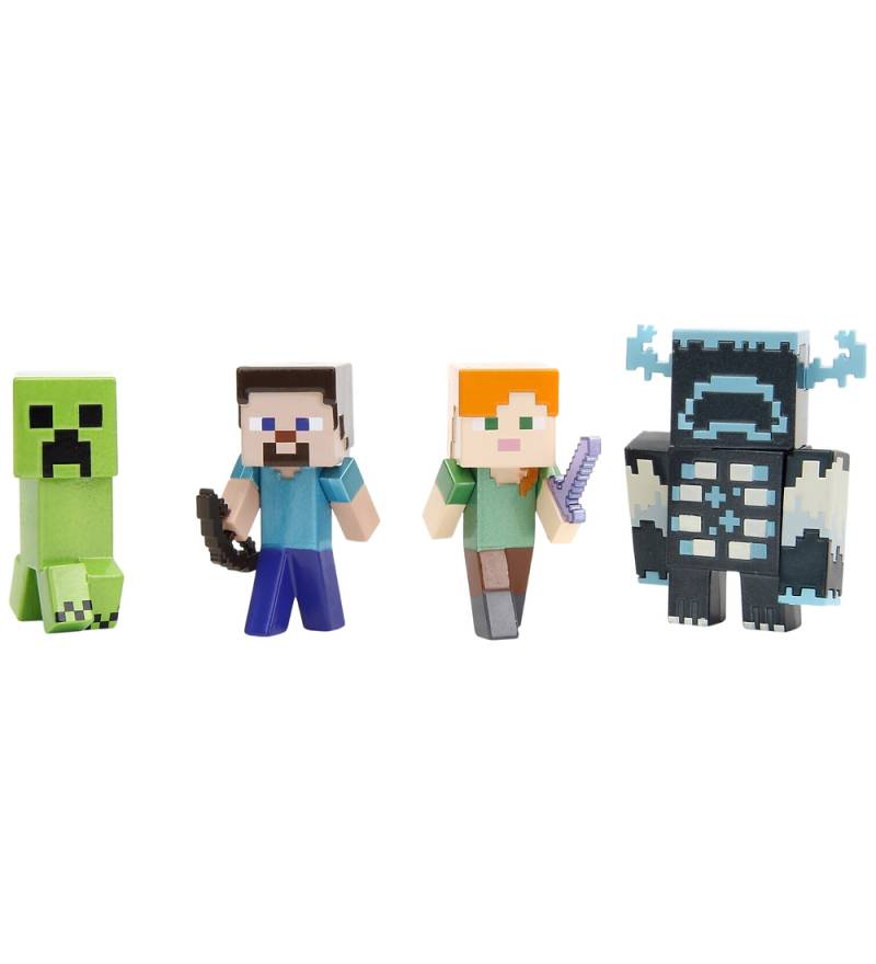 Jada Minecraft Spielfiguren - 6 cm - 4er-Pack - Jada - One Size - Spielzeugfiguren von Jada