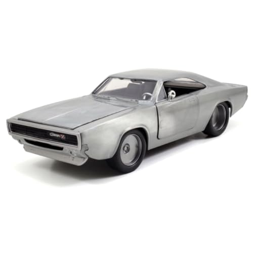 Jada Toys Fast & Furious Dom's 1968 Dodge Charger R/T, Auto, Tuning-Modell im Maßstab 1:24, zu öffnende Türen, Motorhaube und Kofferraum, Freilauf, metallisch von Jada Toys