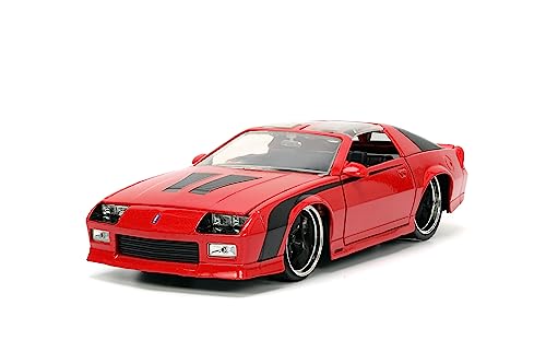 Jada Toys Big Time Muscle 1:24 1985 Chevy Camaro Druckgussauto (Rot), Schwarz von Jada