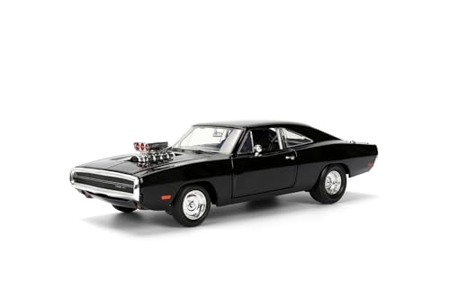 Jada Toys Fast & Furious 9 Dom's 1970 Dodge Charger, Tuning-Modell im Maßstab 1:24, zu öffnenden Türen, Freilauf, Motorhaube und Kofferraum, schwarz Jada Toys Fast & Furious 9 Dom's 1970 Dodge Charger, Tuning-Modell im Maßstab 1:24, zu öffnenden Türen, Freilauf, Motorhaube und Kofferraum, schwarz von Jada