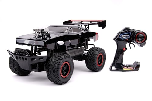 Jada Toys Fast & Furious RC-Auto, 1970 Dodge, 4x4 Allradantrieb, Ferngesteuertes Auto, Turbofunktion, 2-Kanal Funkfernbedienung, USB-Ladefunktion, inkl. Batterien, 1:12, schwarz Jada Toys Fast & Furious RC-Auto, 1970 Dodge, 4x4 Allradantrieb, Ferngesteuertes Auto, Turbofunktion, 2-Kanal Funkfernbedienung, USB-Ladefunktion, inkl. Batterien, 1:12, schwarz von Jada