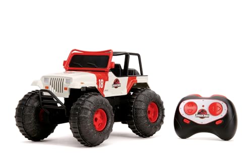 Jada Toys Jurassic Park RC Sea and Land Jeep 1:16, Mehrfarbig, 253255045 von Jada