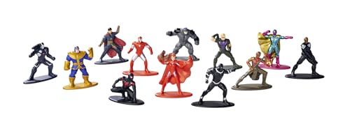 Jada Toys Marvel Figur (1x Mystery Figur im Blind Pack) - 1 Überraschungs-Sammelfigur aus 12 Marvel Figuren, Nano Metallfigur (4 cm) für Kinder & Fans ab 3 Jahre, Serie 2 von Jada