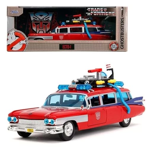 Jada - Transformers X Ghostbusters Ecto-1 W/Prime Graphics Die-Cast 1:32 /Toys von Jada