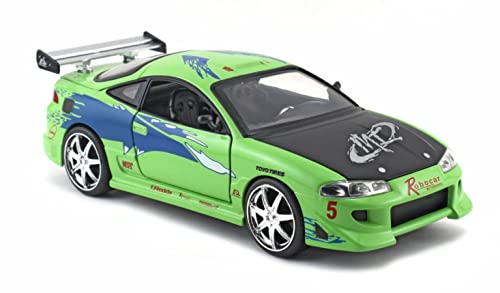 Brian's Mitsubishi Eclipse Green The Fast & Furious Movie (2001) 1/24 by Jada 97603 by Mitsubishi von Jada Toys