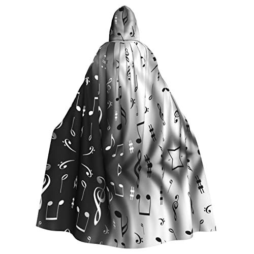 Jadery Musiknoten Drucken Halloween Kapuzenumhang Karneval Halloween Cosplay Kostüm Für Erwachsene von Jadery