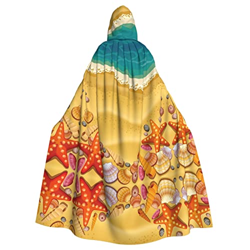 Jadery Shells On The Beach Halloween Hooded Cloak Carnival Halloween Cosplay Costume For Adult von Jadery