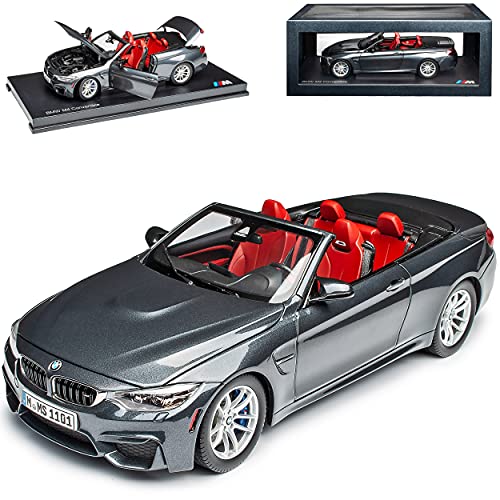 B-M-W 4er Cabrio M4 F83 Mineral Grau Ab 2014 1/18 Jadi Modell Auto von Jadi B-M-W