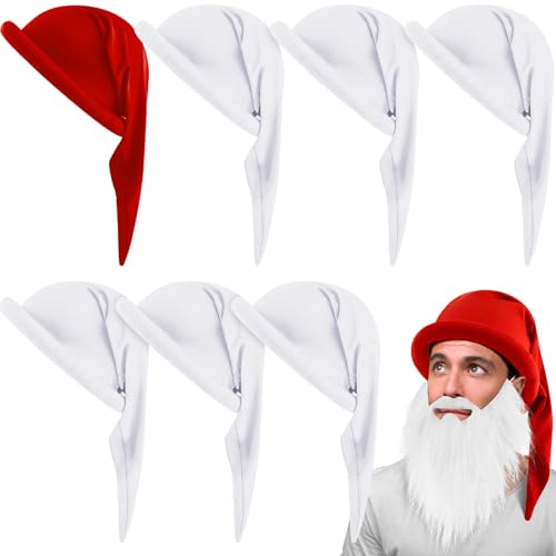 Jadive 7 Stück Zwergenmützen Elfenhut Zwergen Zipfelmützen Gnome Mütze Wichtelmütze mit Bart und Augenbrauen Lustiges Gruppen Kostüm für Karneval Halloween Weihnachten(7 Farben,Zipfelmütze Lang) Jadive 7 Stück Zwergenmützen Elfenhut Zwergen Zipfelmützen Gnome Mütze Wichtelmütze mit Bart und Augenbrauen Lustiges Gruppen Kostüm für Karneval Halloween Weihnachten(7 Farben,Zipfelmütze Lang) von Jadive