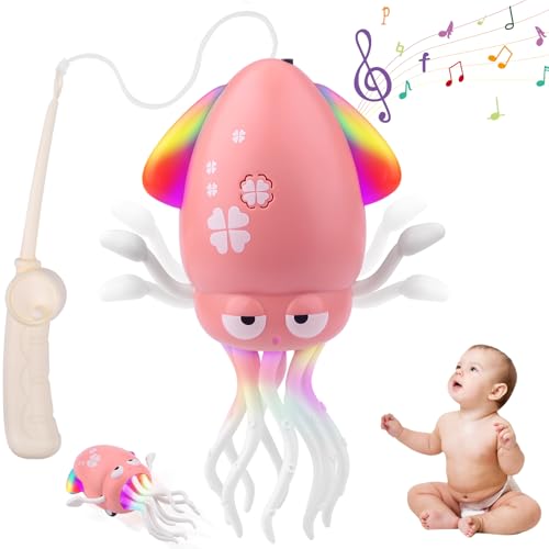 Electric Dancing Octopus Toy, Dancing Octopus, Tanzender Oktopus, Elektrisch Tanzender Oktopus Spielzeug Mit LED-Lichtern Und Musik, Magische Sensorik Tanzende Krake Spielzeug Krake FüR MäDchen Jungen von Jadyon