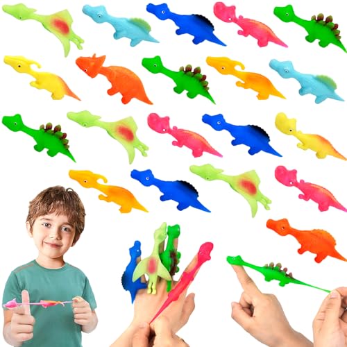 Jadyon 20 Stück Schleuder Dinosaurier Spielzeug, Slingshot Dinosaur Finger Toys, Schleuder Dinosaurier Fingerspiel, Lustige Fliegende Dinosaurier Schleuder Spielzeug für Kinder. Jadyon 20 Stück Schleuder Dinosaurier Spielzeug, Slingshot Dinosaur Finger Toys, Schleuder Dinosaurier Fingerspiel, Lustige Fliegende Dinosaurier Schleuder Spielzeug für Kinder. von Jadyon