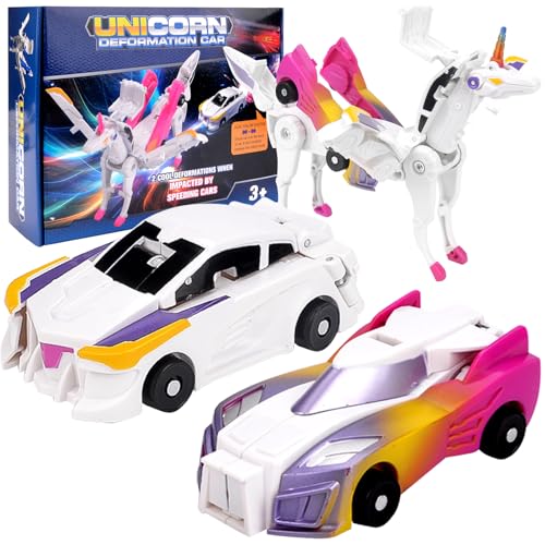 Jadyon Einhorn Roboter, Transformierendes Auto Roboter Spielzeug, Unicorn Racing Car Set, Transformations-Auto-Roboter-Spielzeug Geschenk FüR Kinder, Kollision Deformation Kombinierter Roboter. Jadyon Einhorn Roboter, Transformierendes Auto Roboter Spielzeug, Unicorn Racing Car Set, Transformations-Auto-Roboter-Spielzeug Geschenk FüR Kinder, Kollision Deformation Kombinierter Roboter. von Jadyon