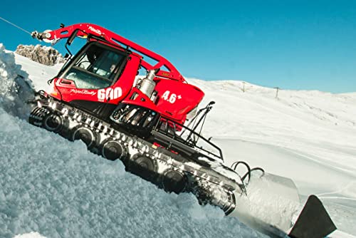 Jaegerndorfer PISTENBULLY Level RED 360° DRAAIBAAR 1:43 - Kompaktlader - Pistenbully - Kinder - Unisex - Wintersport von Jaegerndorfer
