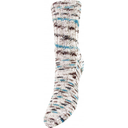 Järbo Merino Raggi Sockenwolle 75303 Schwarz & Aqua von Järbo