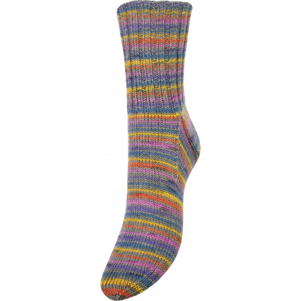 Järbo Soft Raggi Sockenwolle 31222 Cerise Grün Print von Järbo