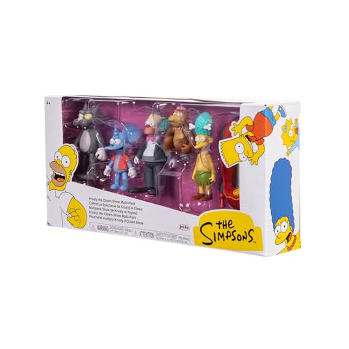 Die Simpsons 6 cm Figuren Multipack „Krusty, der Clown“, bewegliche Gliedmaßen, zum Sammeln, für Kinder ab 4 Jahren Die Simpsons 6 cm Figuren Multipack „Krusty, der Clown“, bewegliche Gliedmaßen, zum Sammeln, für Kinder ab 4 Jahren von Jakks Pacific