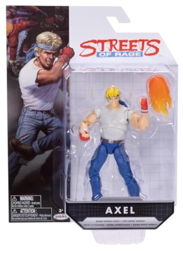 JAKKS Pacific Streets of Rage Axel 12,7 cm Gaming Action Figure Includes Grand Uppercut Effect von Jakks Pacific