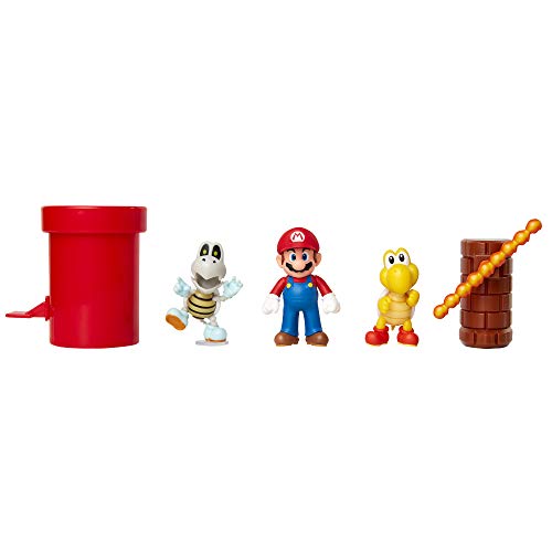 Jakks Pacific Dungeon Diorama Set, 6 cm Super Mario - Set de Figuras Mundo Dungeon Bunt, Verlies – Spielset von World of Nintendo