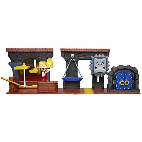 Jakks Pacific Dungeon Super Mario-Playset Welt Fungen, Mehrfarbig, Einheitsgröße (85993) von Nintendo