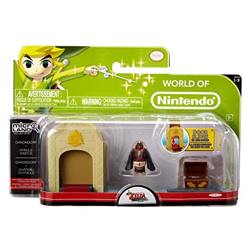 Jakks Pacific - Figurine Zelda - World of Nintendo - Ganondorf + Hyrule Castle - 0039897869018 von Jakks Pacific