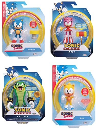 Jakks Pacific Packung mit 6 Figuren, Serie 10, Sonic The Hedgehog, 10 cm, Sortiert Jakks Pacific Packung mit 6 Figuren, Serie 10, Sonic The Hedgehog, 10 cm, Sortiert von Jakks Pacific