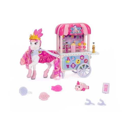 Jakks Pacific Wild Manes Pferdespielzeug für Mädchen, Candi-Spielzeugpferd mit beweglichen Vorderbeinen, Süßwarenwagen, empfohlen für Kinder ab 3 Jahren Jakks Pacific Wild Manes Pferdespielzeug für Mädchen, Candi-Spielzeugpferd mit beweglichen Vorderbeinen, Süßwarenwagen, empfohlen für Kinder ab 3 Jahren von Jakks Pacific