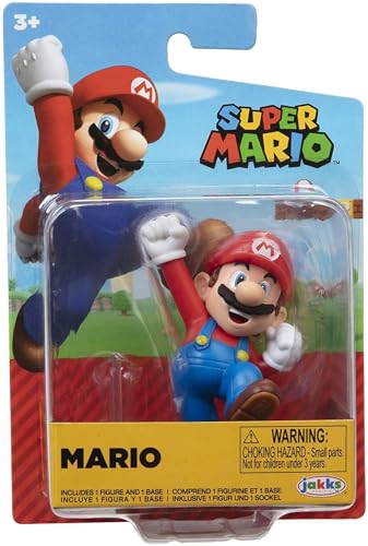 Jakks Pacific World of Nintendo – Super Mario Bros – Figur mit Gelenken, 6,3 cm – Mario springt mit Sockel Jakks Pacific World of Nintendo – Super Mario Bros – Figur mit Gelenken, 6,3 cm – Mario springt mit Sockel von Jakks Pacific