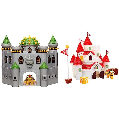Nintendo Spielset SUPER Mario Bowsers Deluxe Castle mit Figurensounds und vielen interaktiven Teilen & Nintendo - Jakks Mashroom Kingdom Castle Spielset 58541 von Jakks Pacific