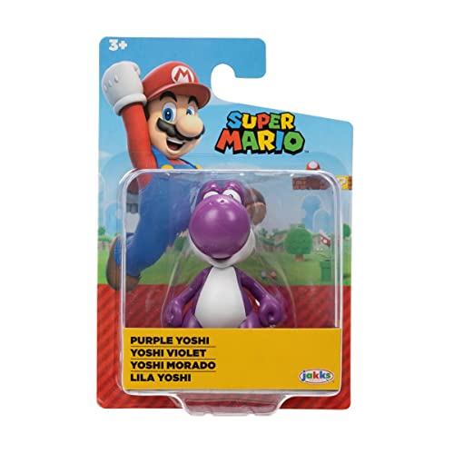 World of Nintendo – Super Mario – Figur mit Gelenken, 6,3 cm – Figur Yoshi, Violett World of Nintendo – Super Mario – Figur mit Gelenken, 6,3 cm – Figur Yoshi, Violett von Jakks Pacific