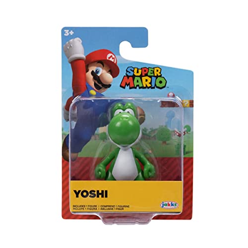 World of Nintendo – Super Mario – Figur mit Gelenken, 6,5 cm – Green Yoshi von Jakks Pacific