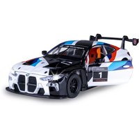 BMW M4 GT3 Diecast 1:32 weiß inkl. Knopfzellen BMW M4 GT3 Diecast 1:32 weiß inkl. Knopfzellen von Jamara