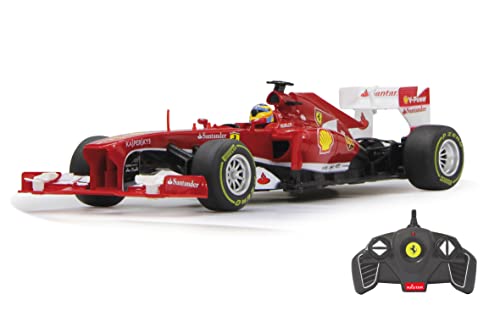 JAMARA 404515 - Ferrari F1 1:18 2,4GHz - offiziell lizenziert, bis zu 1 Stunde Fahrzeit bei ca. 9 Km/h, perfekt nachgebildete Details, hochwertige Verarbeitung, Rot von JAMARA