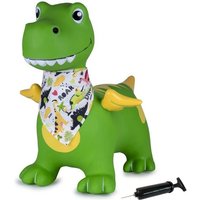 Hüpftier Dino mit Flügel HoppyDoo grün mit Pumpe von Jamara