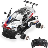 JAMARA 403130 BMW M8 GTE 1:18 weiß 2,4GHz Bausatz von Jamara