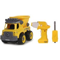 JAMARA 405226 Muldenkipper First RC Kit 27-teilig mit Akkuschrauber von Jamara