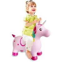 JAMARA 460316 Hüpftier Einhorn bunt mit Pumpe von Jamara