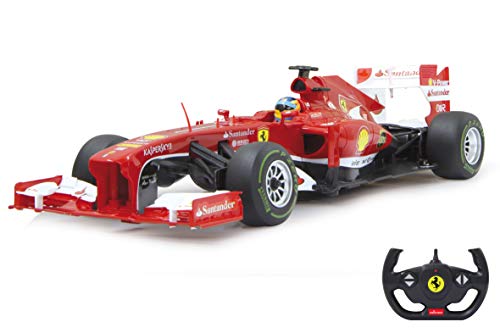 JAMARA 403090 - Ferrari F1 1:12 2,4GH - zoffiziell lizenziert, bis zu 1 Stunde Fahrzeit bei ca. 9 Km/h, perfekt nachgebildete Details, hochwertige Verarbeitung, Rot von JAMARA