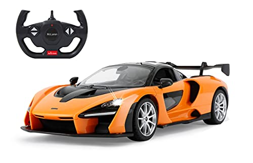 JAMARA 403119 - McLaren Senna 2,4 GHz 1:14 - RC Auto, offiziell lizenziert, bis 1 Std Fahrzeit, ca. 11 Kmh, LED Licht, Türen manuell öffnen, perfekt nachgebildete Details, detaillierter Innenraum, Orange JAMARA 403119 - McLaren Senna 2,4 GHz 1:14 - RC Auto, offiziell lizenziert, bis 1 Std Fahrzeit, ca. 11 Kmh, LED Licht, Türen manuell öffnen, perfekt nachgebildete Details, detaillierter Innenraum, Orange von JAMARA