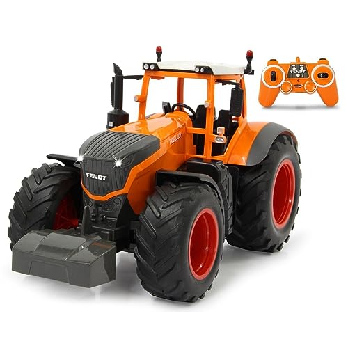 JAMARA 405045 - Fendt 1050 Vario Kommunal 1:16 2,4GHz - RC Traktor, Motorsound (abschaltbar), Rückfahrwarnsound, Hupe, Abschaltfunktion, 2 Radantrieb, Licht vorne, Blinker, Demo Funktion, orange von JAMARA