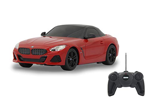 JAMARA 405190 - BMW Z4 Roadster 1:24 27MHz - offiziell lizenziert, ca zu 1 Stunde Fahrzeit bei ca. 9 Km/h, perfekt nachgebildete Details, hochwertige Verarbeitung, Rot von JAMARA