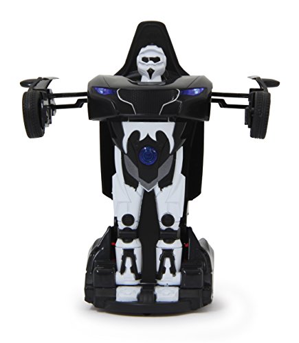 JAMARA 410044 - Robibot Die Cast 1/32 transformable - 2in1 Transformation zum Roboter oder Fahrzeug auf Knopfdruck, frei fahrende Räder, profilierte Gummireifen, Karosserie Metall/Kunststoff, schwarz JAMARA 410044 - Robibot Die Cast 1/32 transformable - 2in1 Transformation zum Roboter oder Fahrzeug auf Knopfdruck, frei fahrende Räder, profilierte Gummireifen, Karosserie Metall/Kunststoff, schwarz von JAMARA