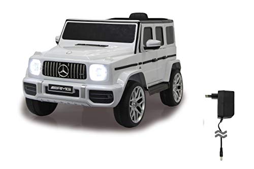 JAMARA 460640 - Ride-on Mercedes-Benz AMG G 63 12V-2-Gang, 2 leistungsstarke Antriebsmotoren, 12V Akku Lange Fahrzeit, USB, Akkuanzeige, Softanlauf, gefederte Hinterachse, LED, weiß, Groß JAMARA 460640 - Ride-on Mercedes-Benz AMG G 63 12V-2-Gang, 2 leistungsstarke Antriebsmotoren, 12V Akku Lange Fahrzeit, USB, Akkuanzeige, Softanlauf, gefederte Hinterachse, LED, weiß, Groß von JAMARA