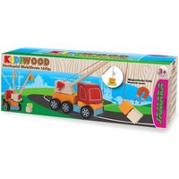 Jamara Holzspielzeug Kidiwood Steckspiel Mobilkran 14tlg. von Jamara