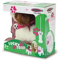 Lucky RC Plüschhund Weiss/Braun 27MHz von JAMARA e.K.