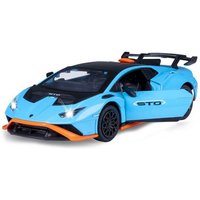 Lamborghini Huracán STO Diecast 1:32 blau inkl. Knopfzellen Lamborghini Huracán STO Diecast 1:32 blau inkl. Knopfzellen von Jamara