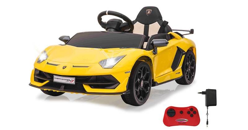 Ride-on Lamborghini Aventador SVJ gelb 12V 2,4GHz von Jamara