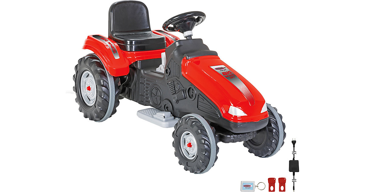 Ride-on Traktor Big Wheel 12V rot von Jamara