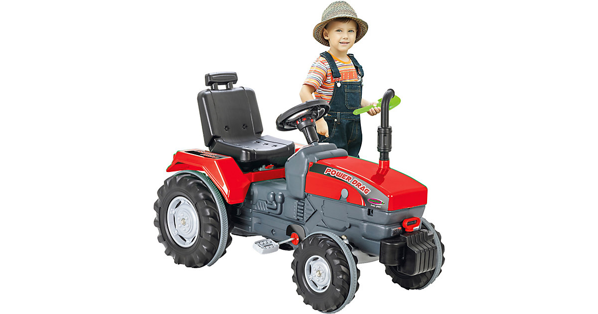 Trettraktor Power Drag rot von Jamara